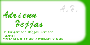 adrienn hejjas business card
