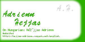 adrienn hejjas business card